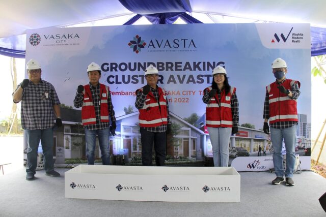 peletakan batu pertama Cluster Avasta di Kota Mandiri Vasaka City
