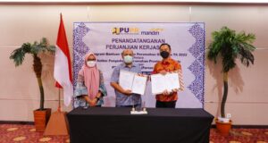 Kementerian PUPR menggandeng Bank Mandiri Cabang Gorontalo untuk menyalurkan dana Program BSPS tahun 2022 di Provinsi Gorontalo